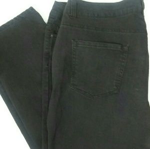 Forever 21 Plus Distressed Black Jeans